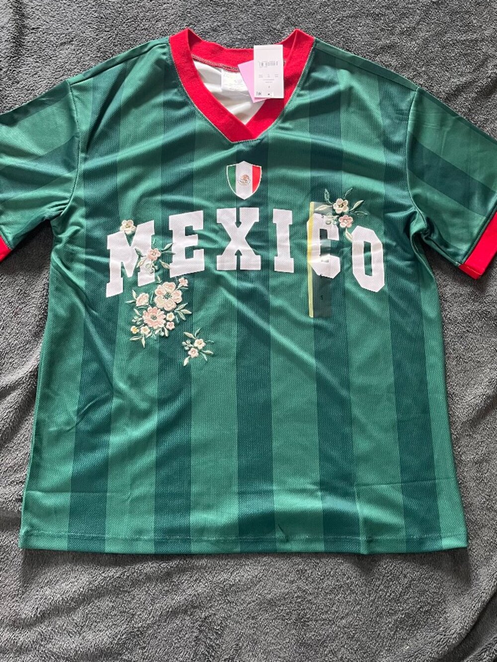 Zoe+Liv Target Mexico Women’s Floral Jersey Shirt Green Sizes XS S M L XL XXL